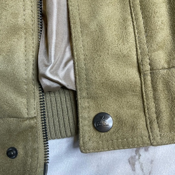 Vintage A Collezioni Brown Faux Suede Jacket Men's Size XLARGE - Picture 14 of 16